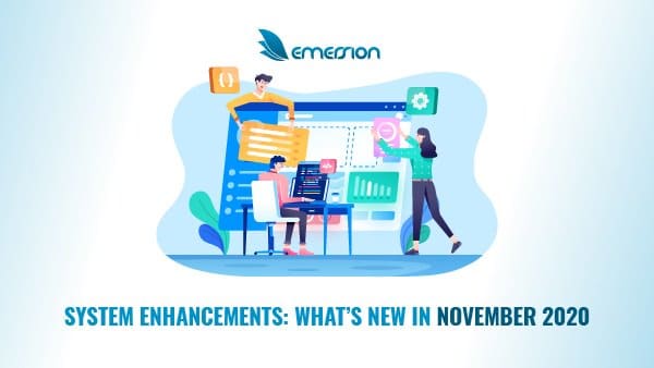 Whats new at Emersion in November 2020