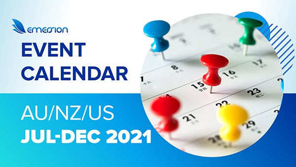July-December 2021 ICT Event Calendar for events in Australia, New Zealand, Singapore and the United States.